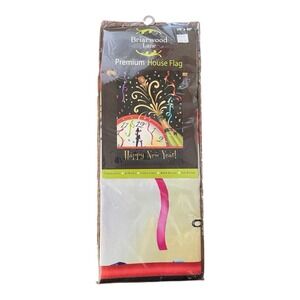 Happy New Year Briarwood Lane 28"‎ X 40" Flag